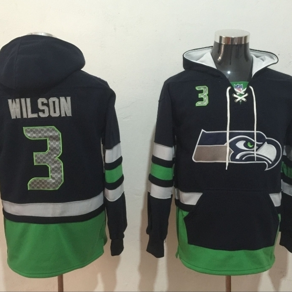 Wilson Navy and Green Hoodie